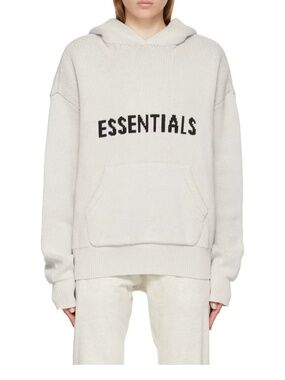 Fear of God Essentials Premium Knit Hoodie (Off-White)